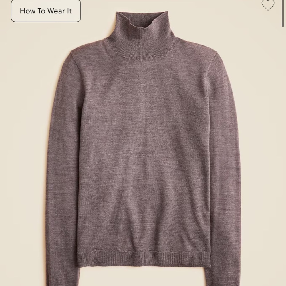 J. Crew Carolyn merino wool turtleneck sweater